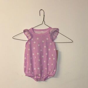 Cat & Jack Baby Lavender Star Patterned Baby Romper